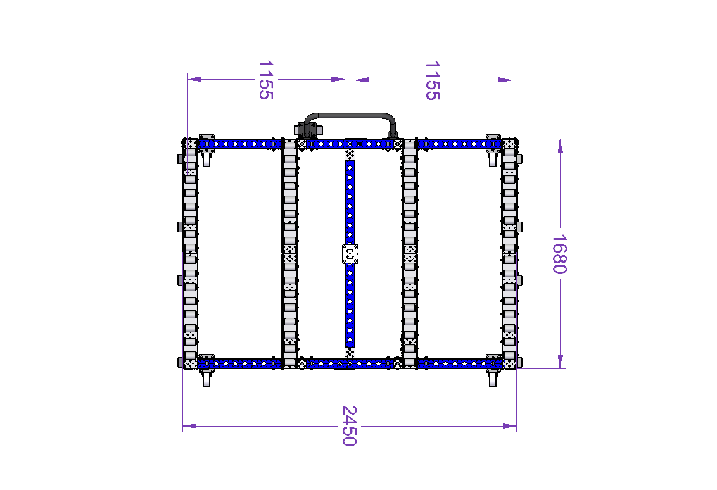Base Cart for Container 1610 x 2450 mm
