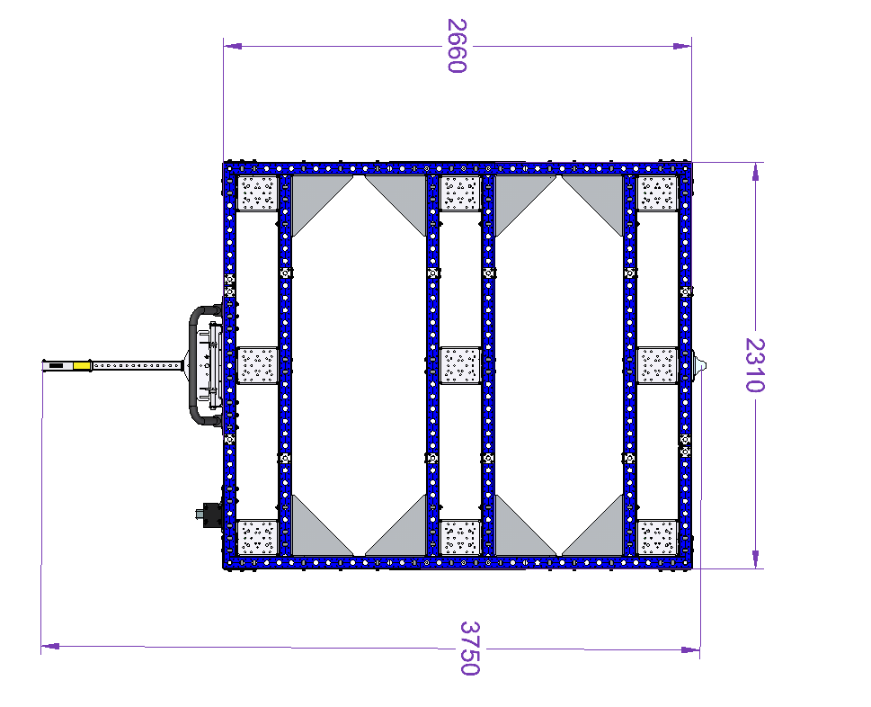 Base Cart for Racks 2660 x 2310 mm
