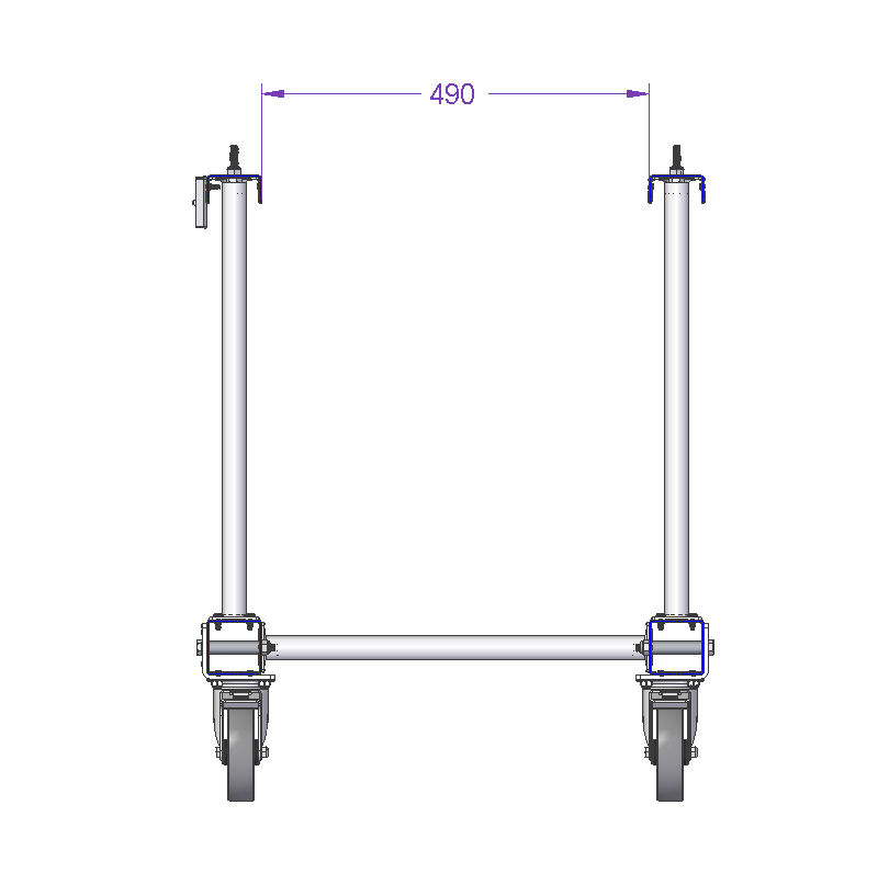 Cart for Trash - 630 x 630 mm
