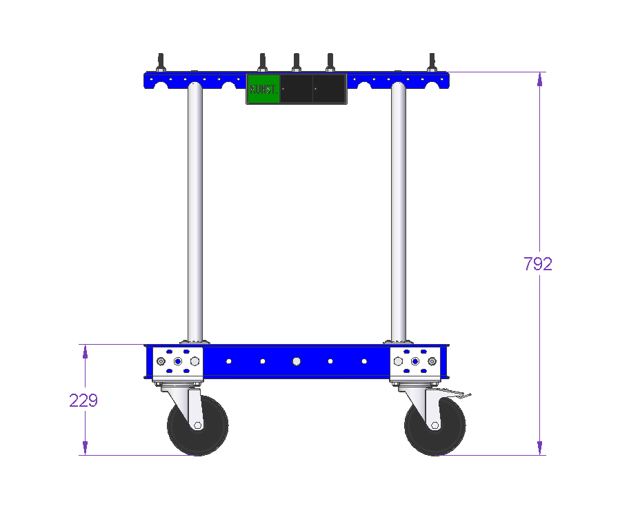 Cart for Trash - 630 x 630 mm