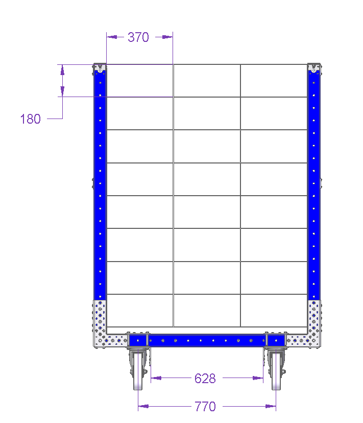 Compartment Cart For 370 x 180 mm