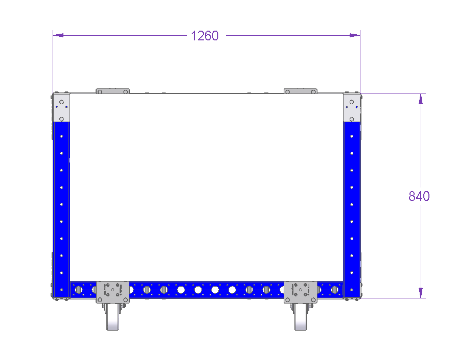 Compartments Cart for 280 x 120 mm slots