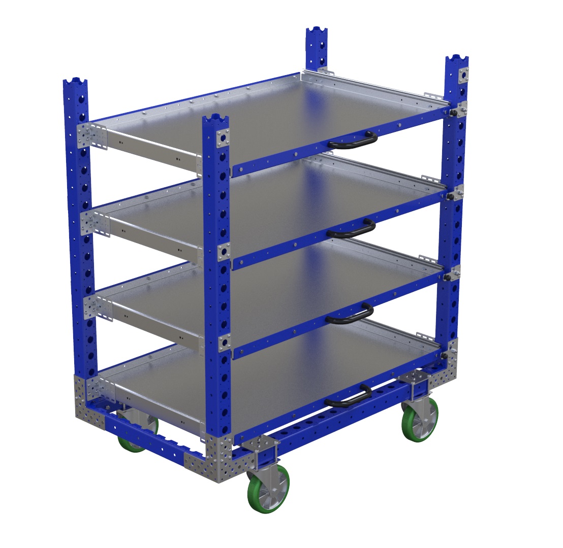 Extendable Shelf Cart - 1400 x 840 mm