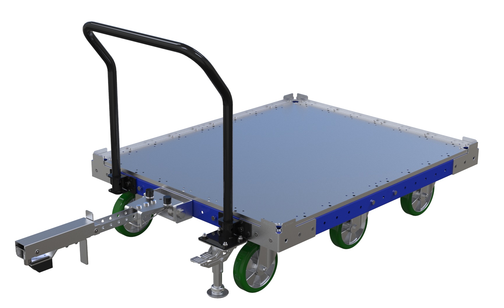 Flat Deck Tugger Cart - 1050 x 1260 mm