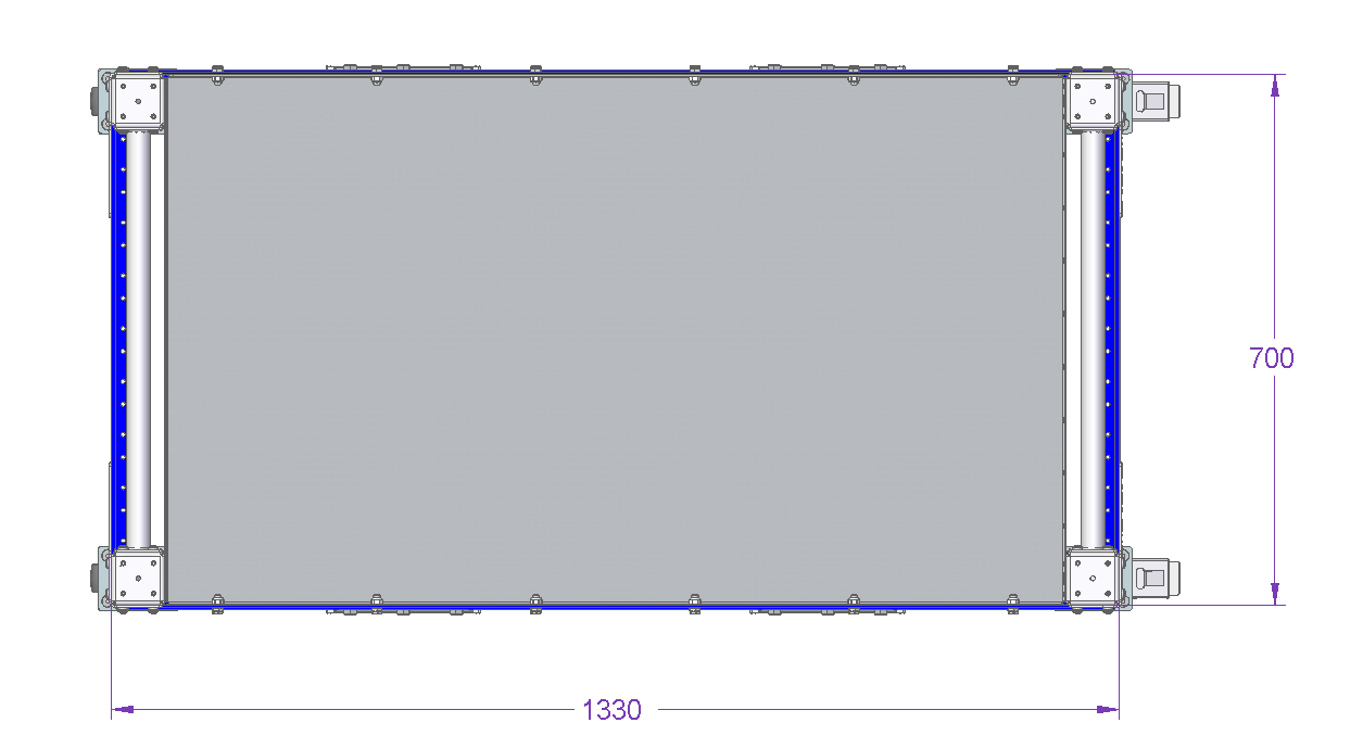 Flat Shelf Cart - 1330 x 700 mm