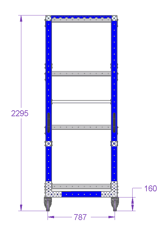 Flat Shelf Cart - 1330 x 840 mm