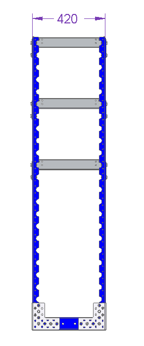 Flat Shelf Rack - 1260 x 420 mm