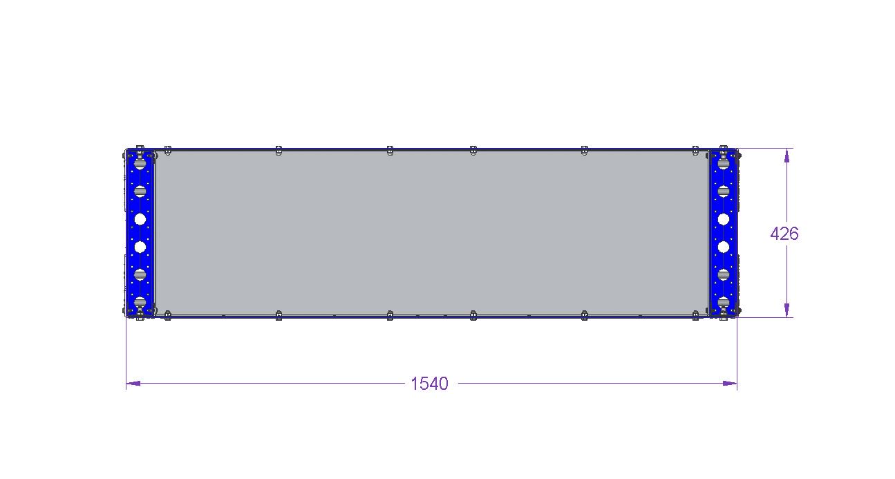Flat Shelf Rack - 1540 x 420 mm