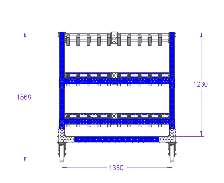 Flow Rack - 1400 x 1400 mm