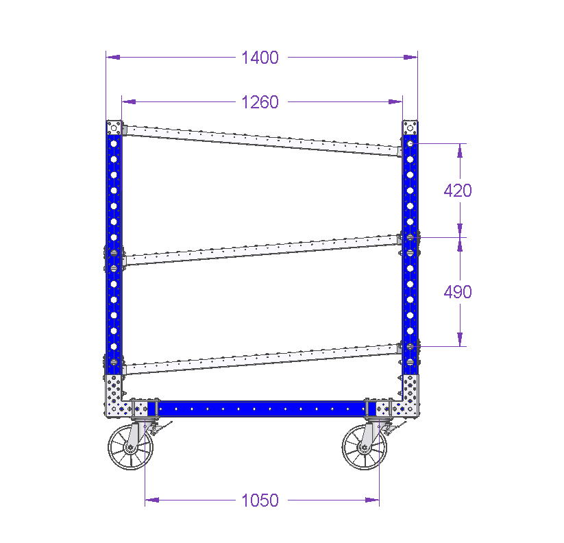 Flow Rack - 1400 x 1400 mm