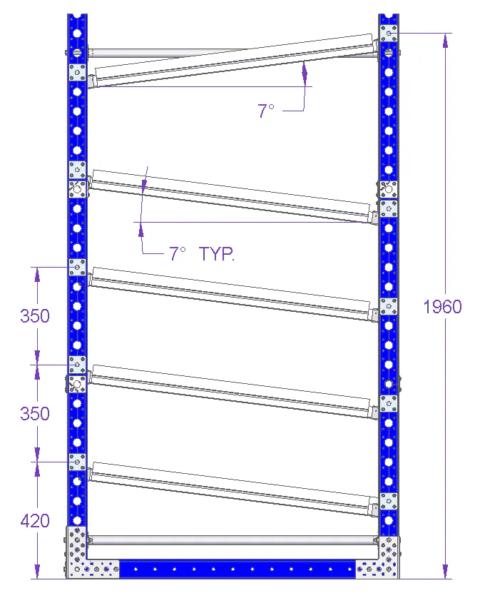 Flow Rack - 1610 x 1190 mm