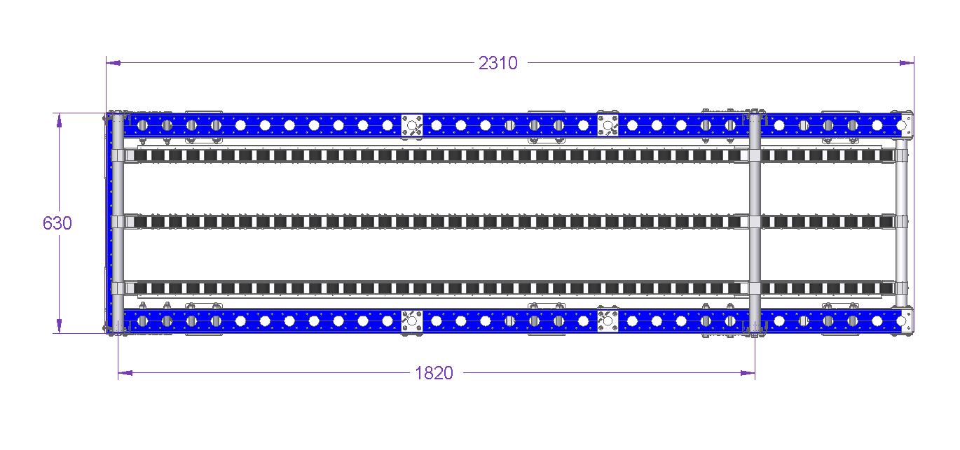 Flow Rack - 2310 x 630 mm