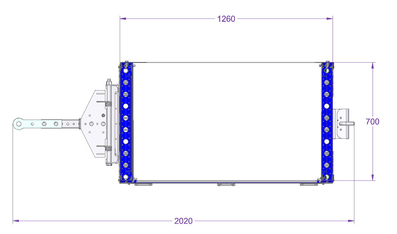 Flow Shelf Cart - 1260 x 700 mm