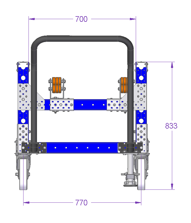 Gearbox Prep Cart - 840 x 1260 mm