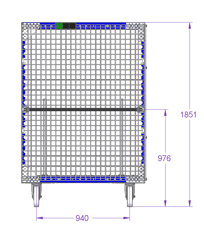 Kit cart for cardboard - 1240 x 820 mm