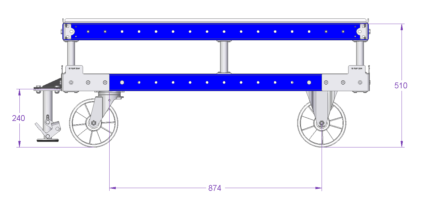 Push Cart With Top Plate - 40 x 48 inch