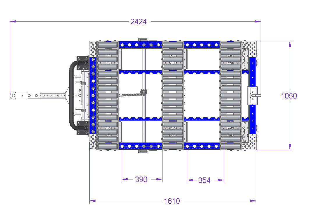 Roller Cart - 1610 x 1050 mm