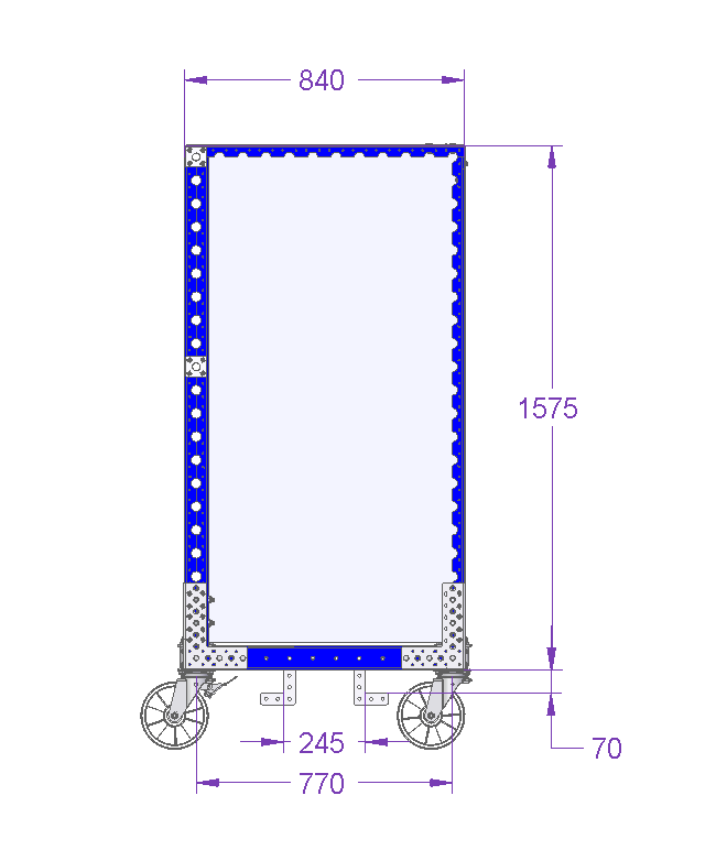 Compartment Cart - 1260 x 840 mm