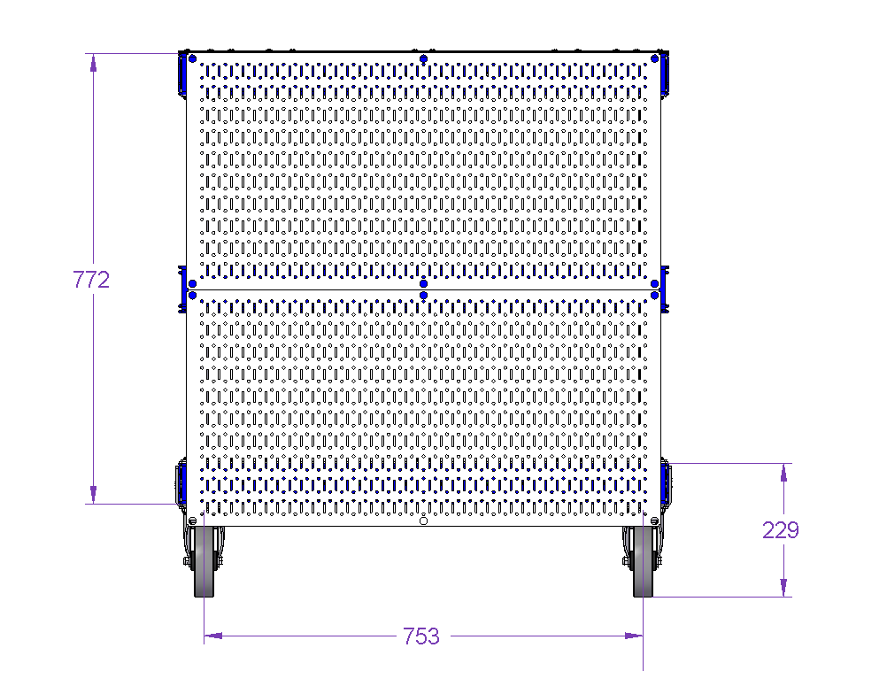 Shadow Board Cart - 1260 x 840 mm