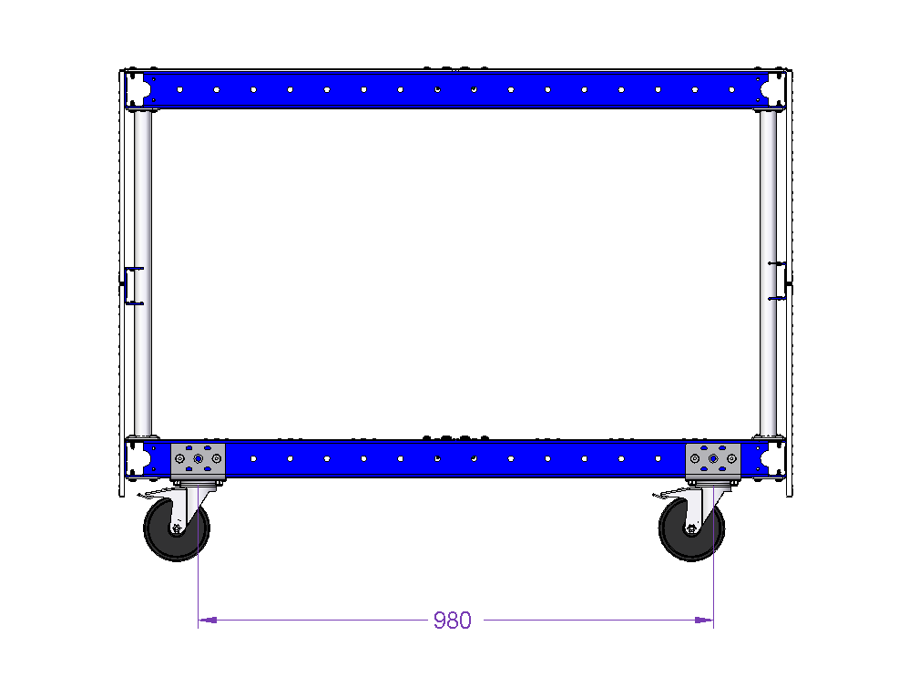 Shadow Board Cart - 1260 x 840 mm