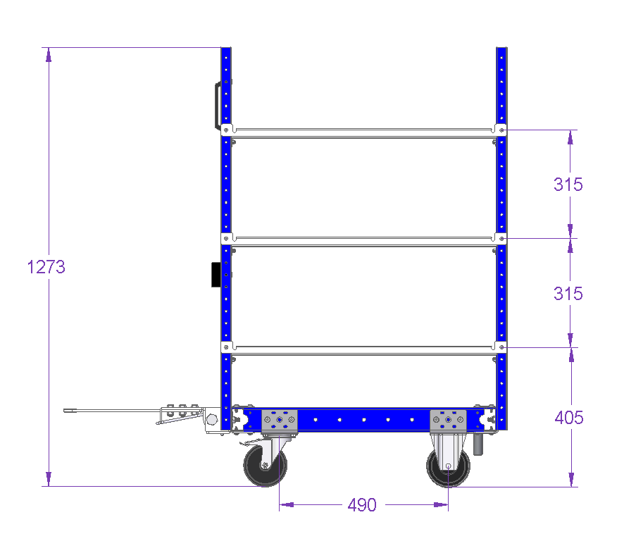 Shelf Cart - 830 x 420 mm