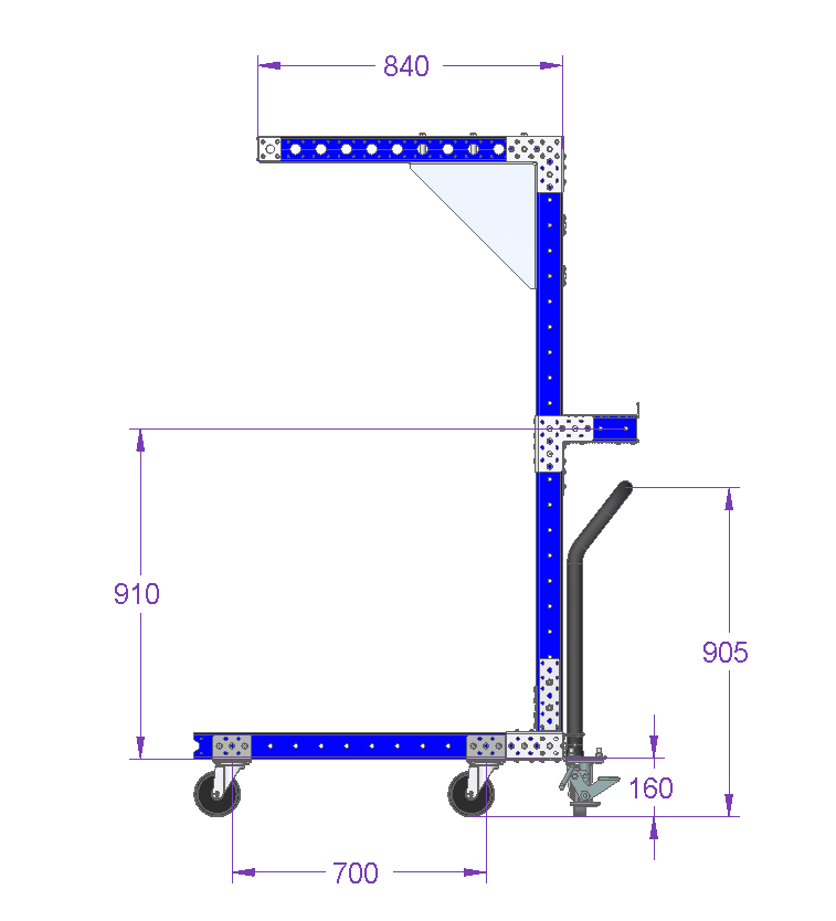 Tool Balancer Cart - 1015 x 840 mm