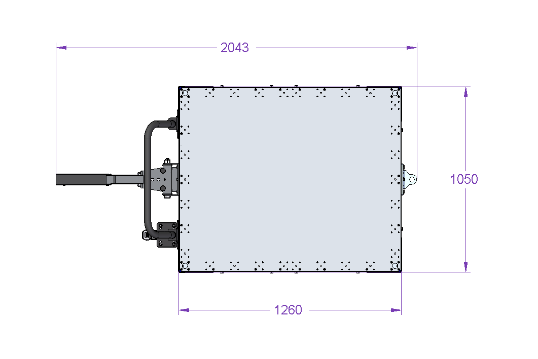 Tugger cart 1260 x 1050 mm