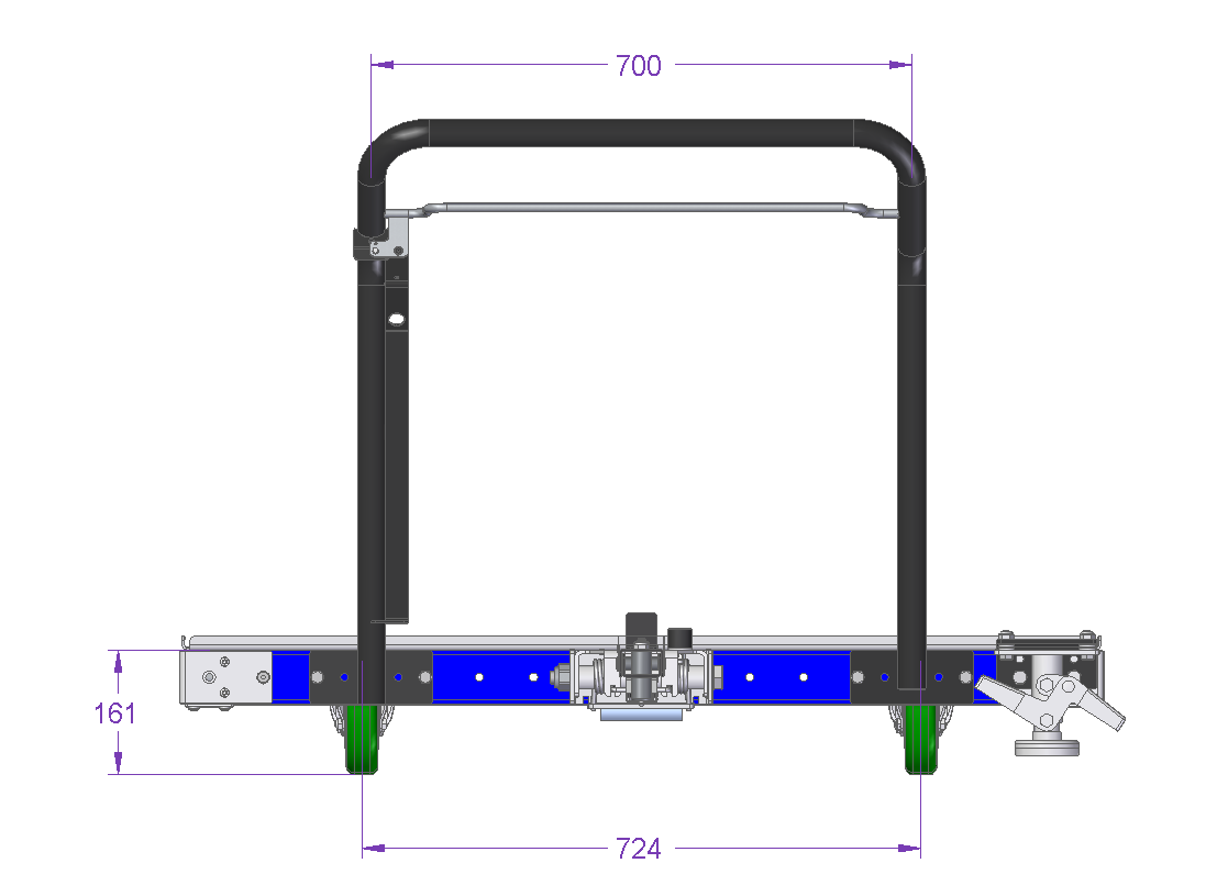 Tugger Cart - 1260 x 1190 mm - Wire Release Version