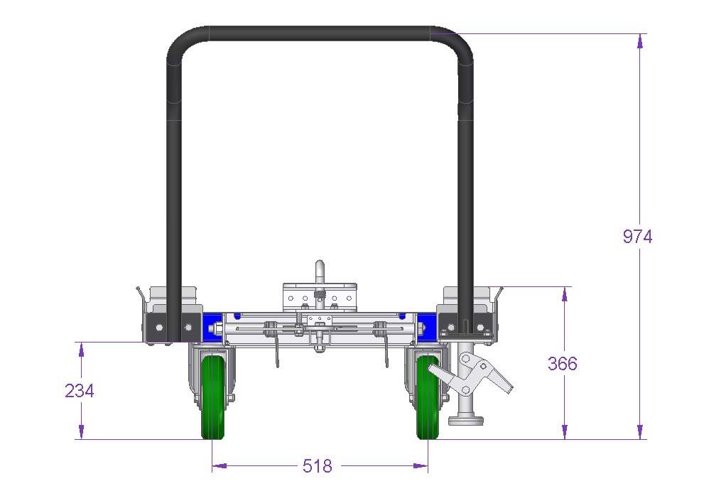 Tugger Cart - 32 x 30 Inch (Without top-plate)