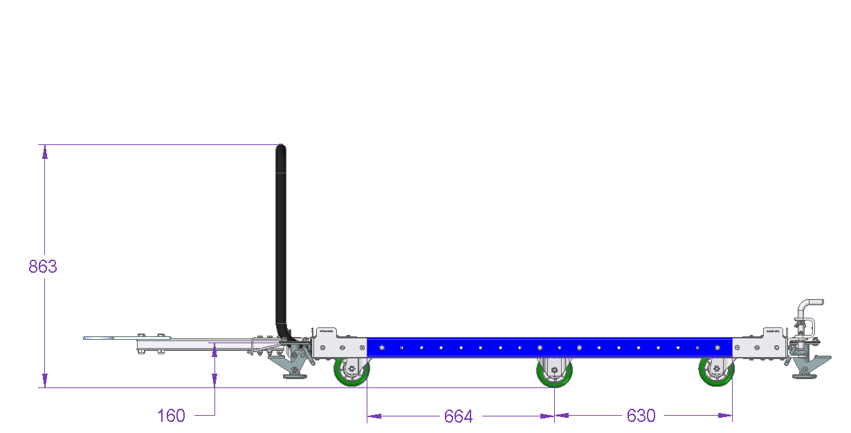 Tugger Cart - 66 x 52 inch