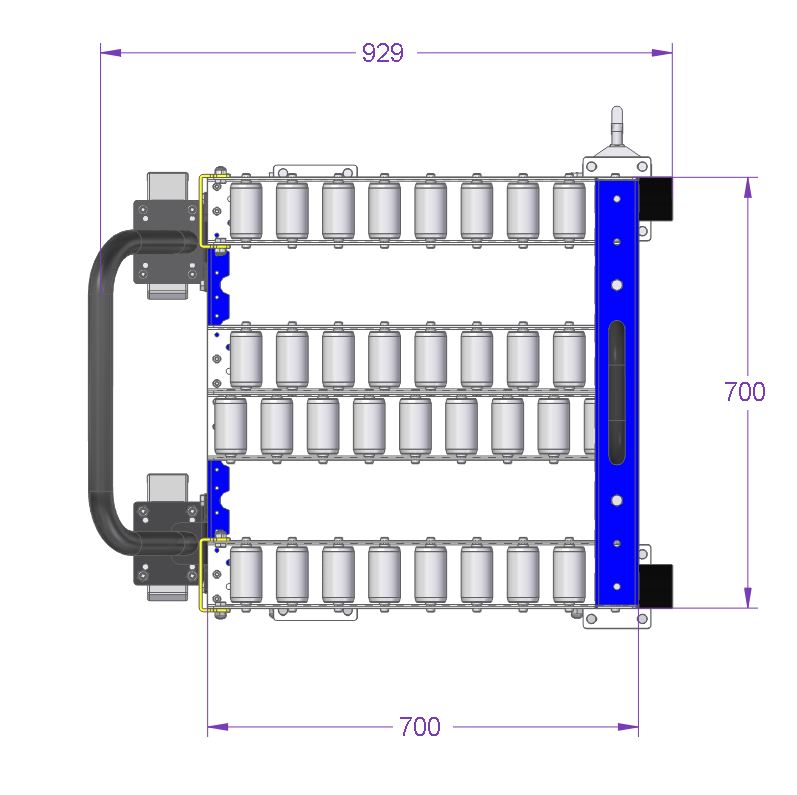 Two Slot Conveyor Cart