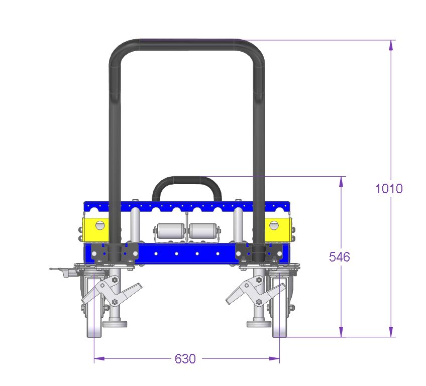 Two Slot Conveyor Cart