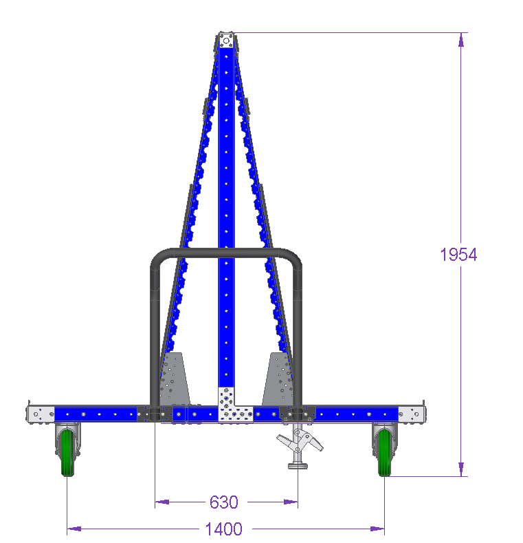 Windshield Cart - 91 x 69 inch