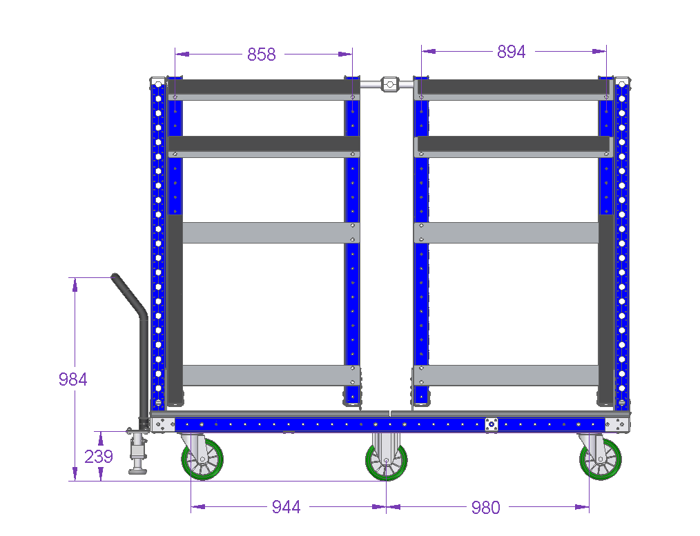 Windshield Cart - 91 x 69 inch