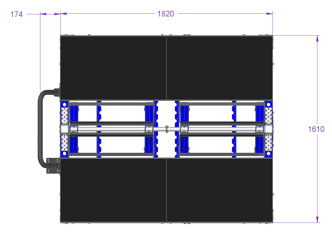 Windshield Cart Rear Window - 1820 x 1610 mm