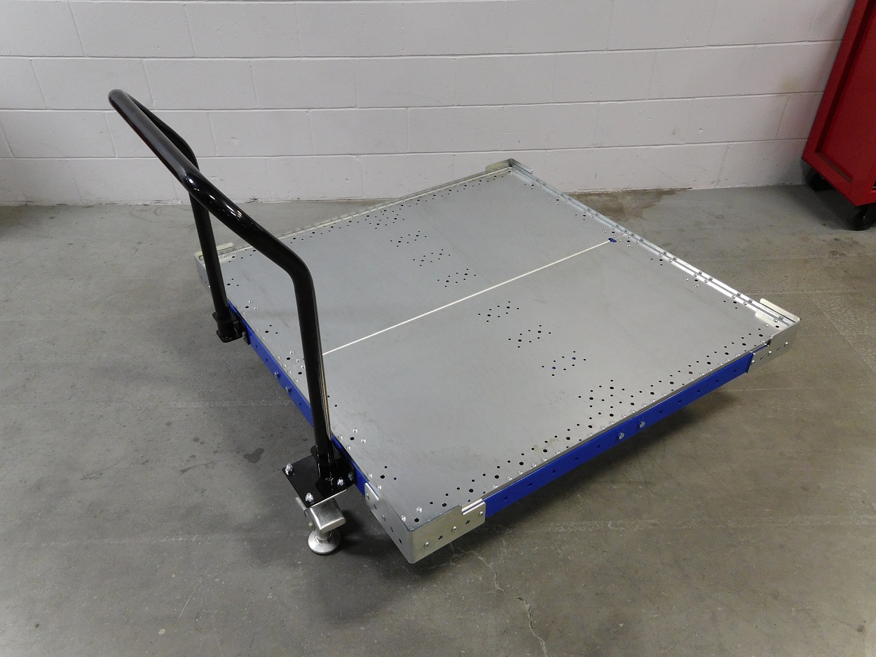 Push Cart 50 x 50 inch with Handle Bar and Floor Brake