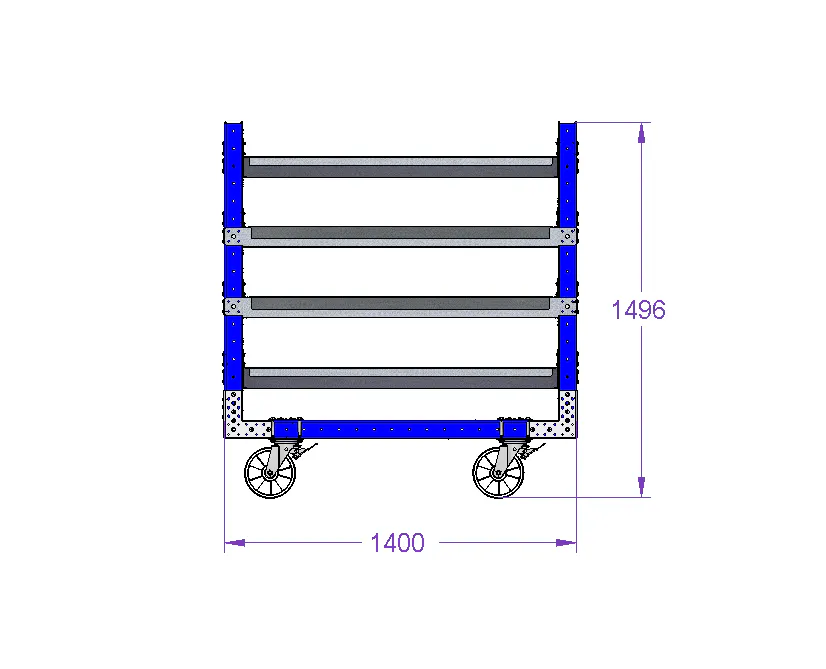 Shelf Cart 55 x 30 inch