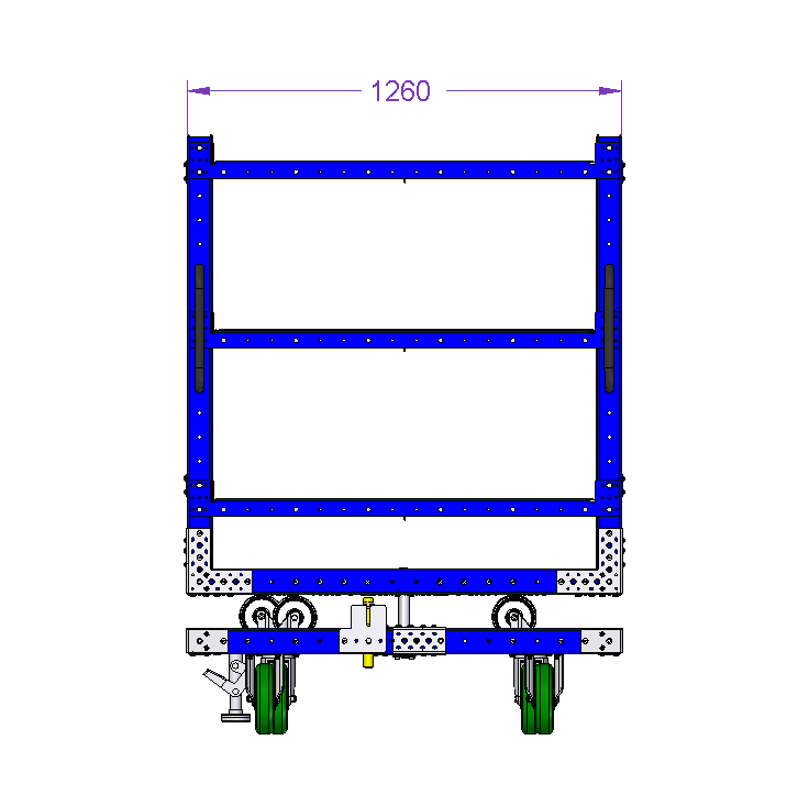 Rotating Shelf Cart 50 x 50 inch