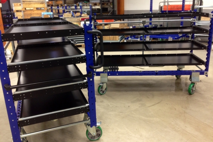 Kit Cart with Telescopic Shelves