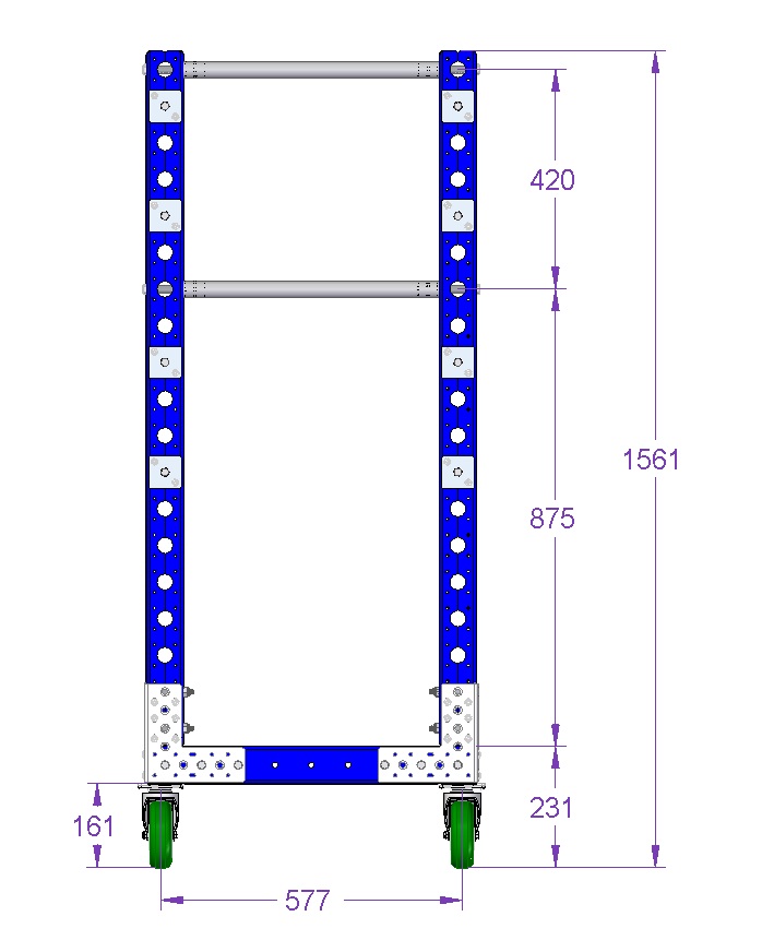 Air Bag Cart - 630 x 1610 mm