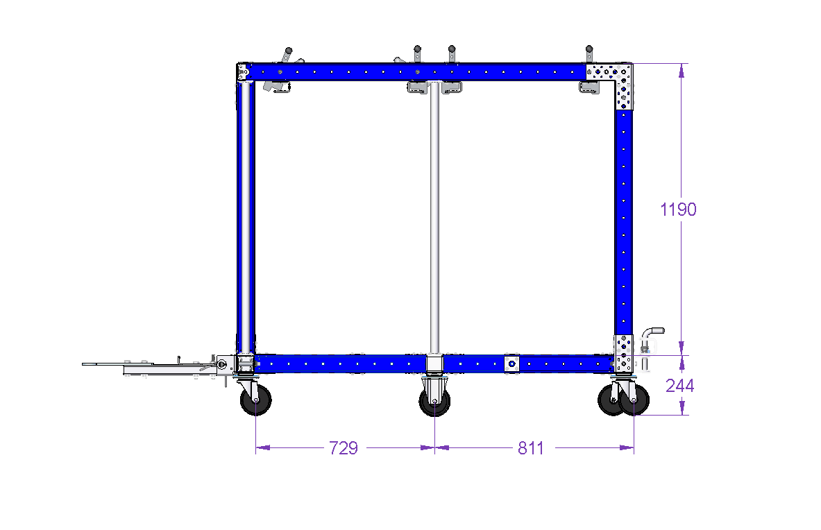 4 in 1 Cart without Top Shelf
