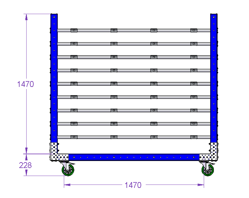 Cart for Wall Panel - 1750 x 1610 mm