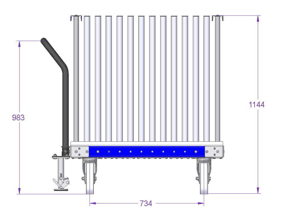 Cart For Wall Panels - 1610 x 980 mm