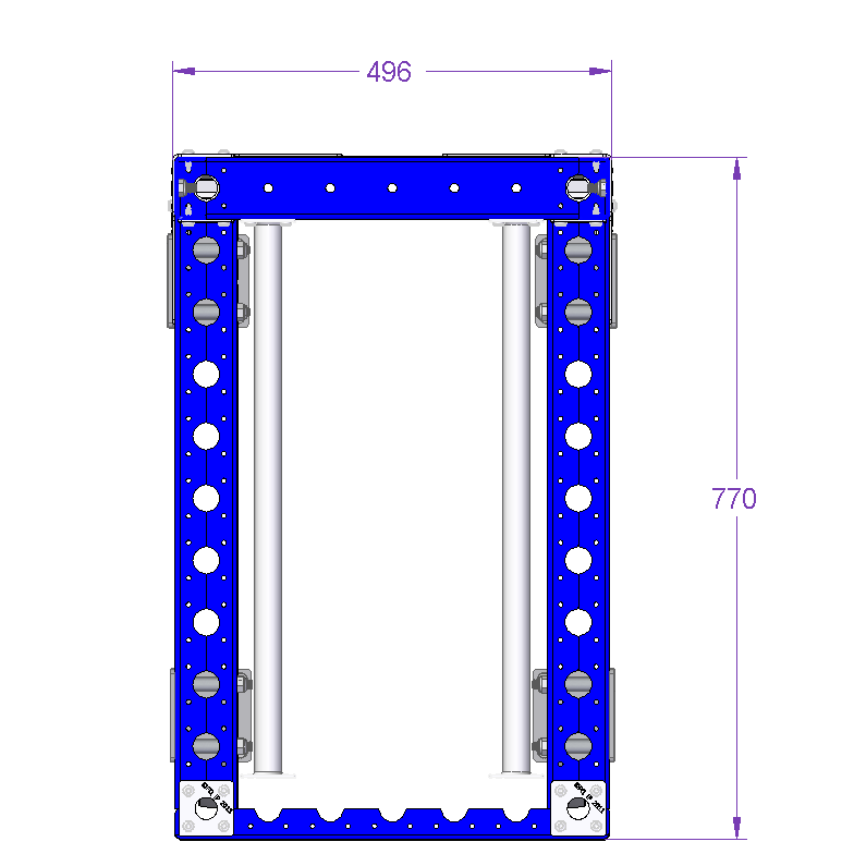 Cart With Horizontal Hangers-770 x 490 mm