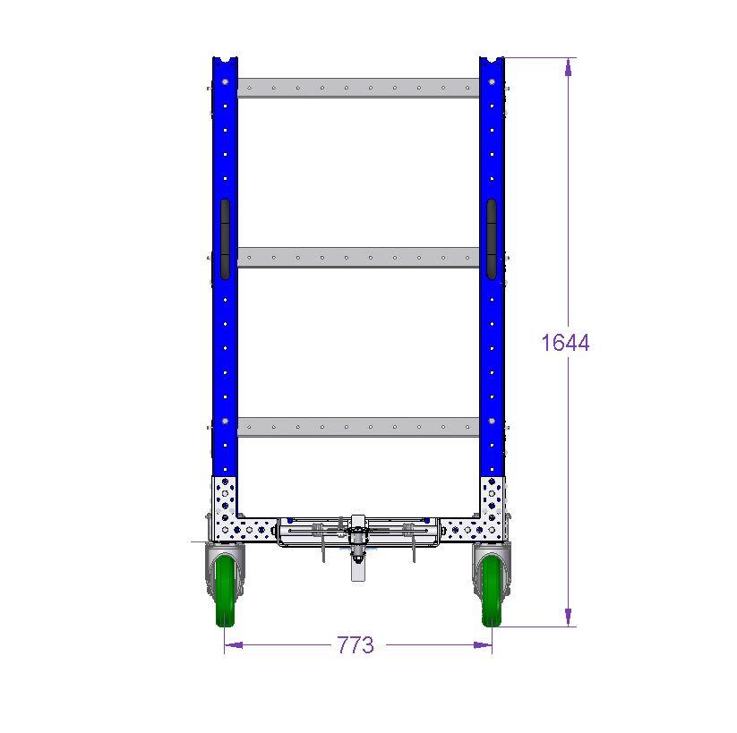 Flat Shelf Cart 1260 x 840 mm