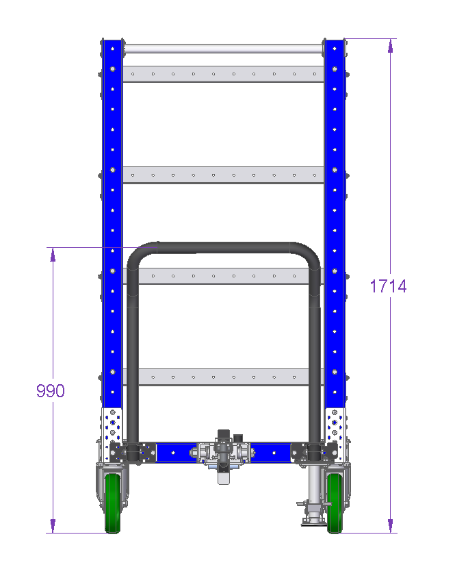 Flat Shelf Cart - 1330 x 840 mm