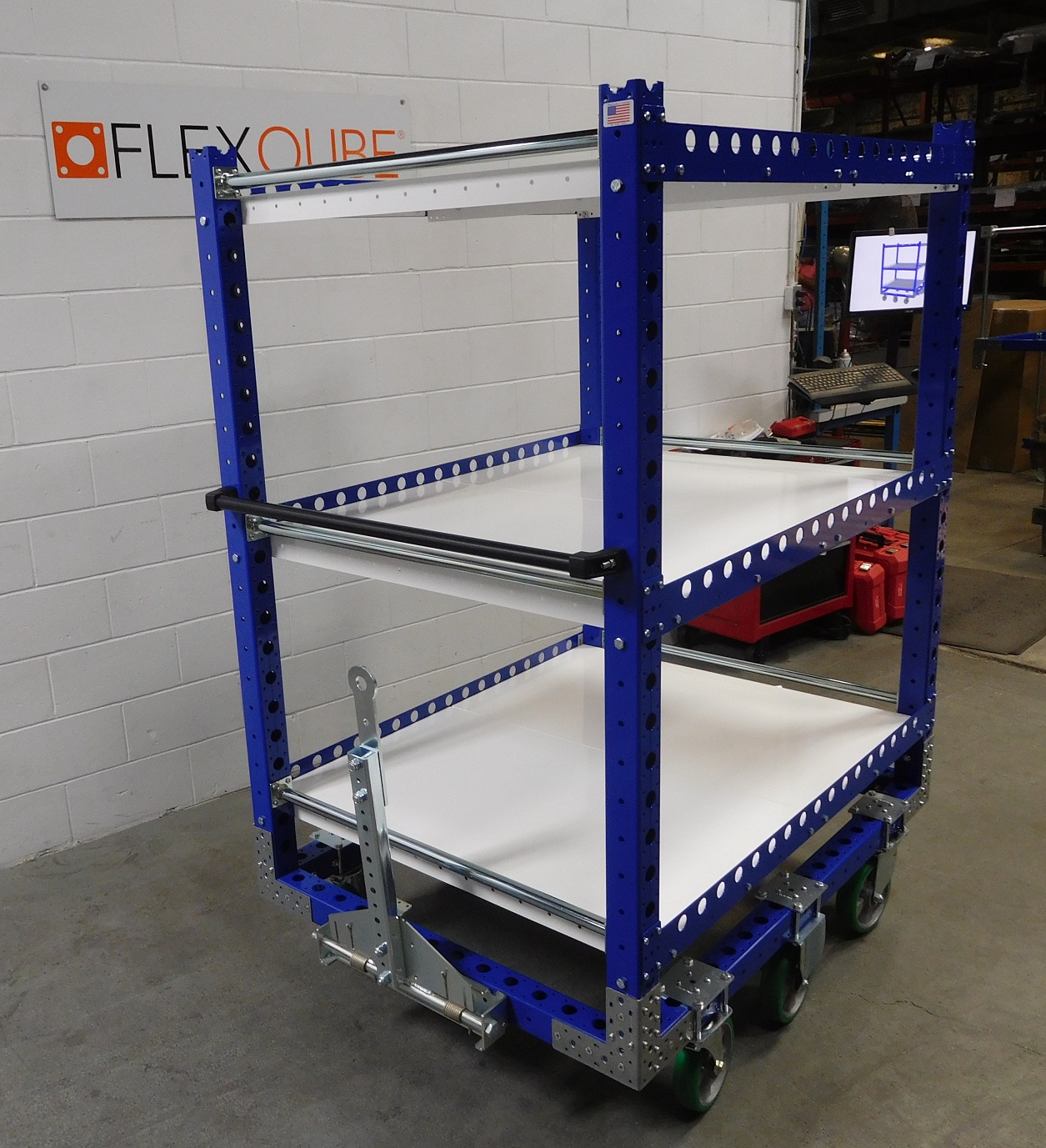 Flat Shelf Cart 55 x 41 inch