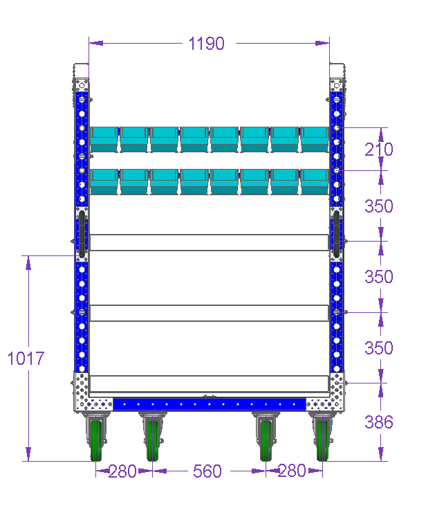 Kit cart - 1330 x 700 mm
