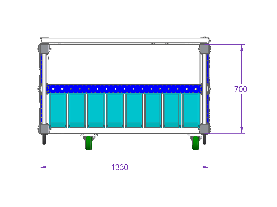 Kit cart - 1330 x 700 mm