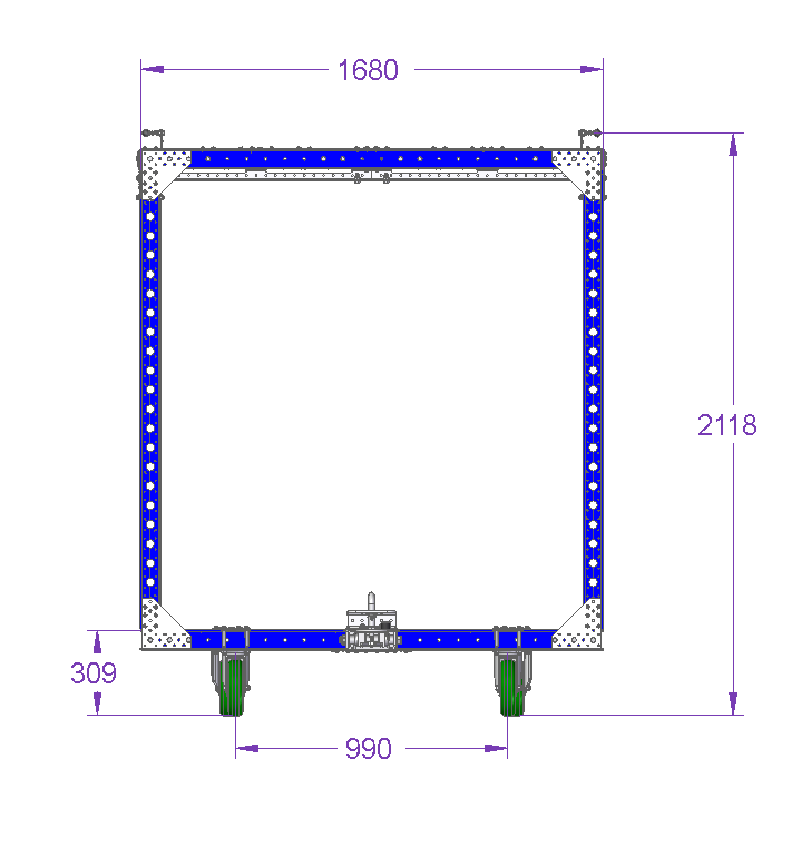 Mother cart 2 in 1 - 1680 x 1610 mm